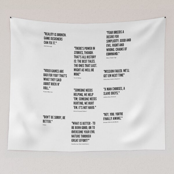Item preview, Pack of Game Quotes featuring Main Characters designed and sold by RareLoot19.