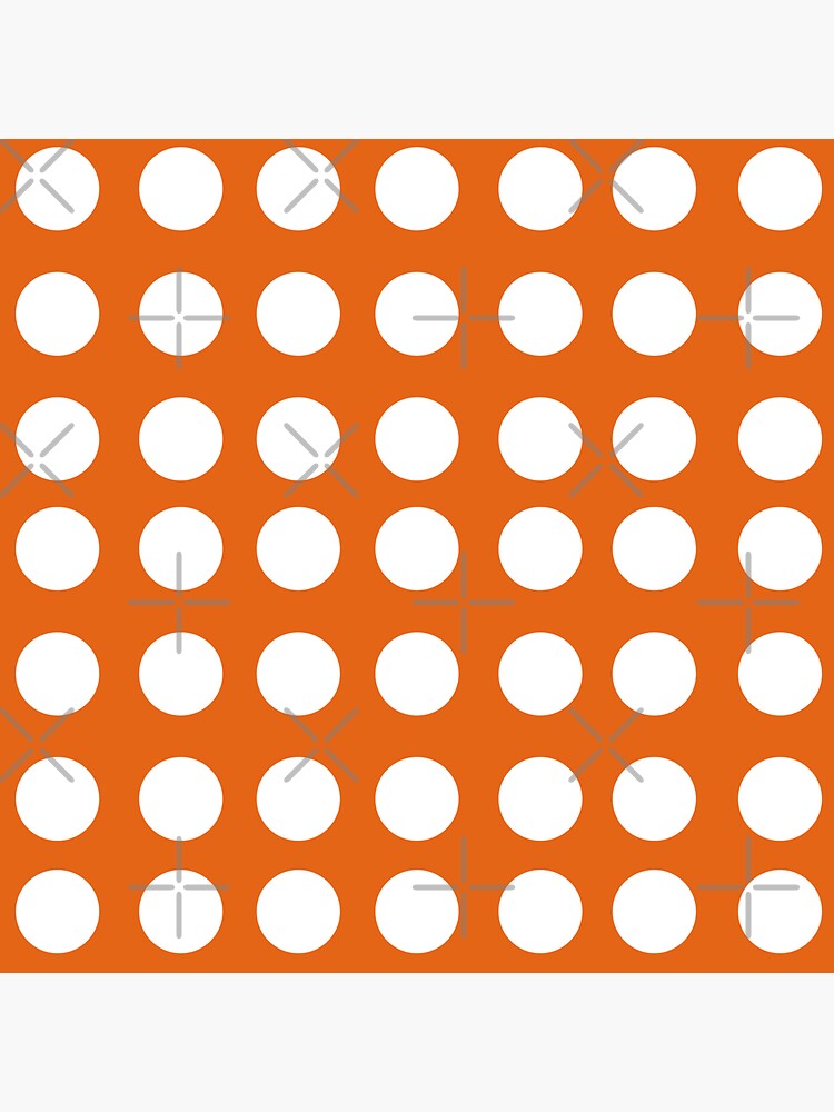 Orange Background With White Polka Dot Sticker For Sale By Cultradesign Redbubble 2350