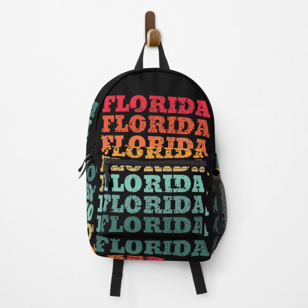Item preview, Florida - repeated retro vintage sunset colors with a distressed design effect designed and sold by Rhu Creations.