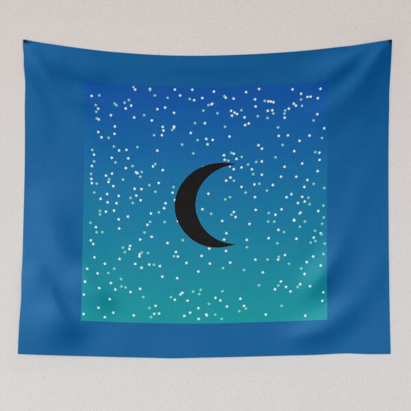 Item preview, Dark Crescent Moon and Stars designed and sold by ShaunSandhu.