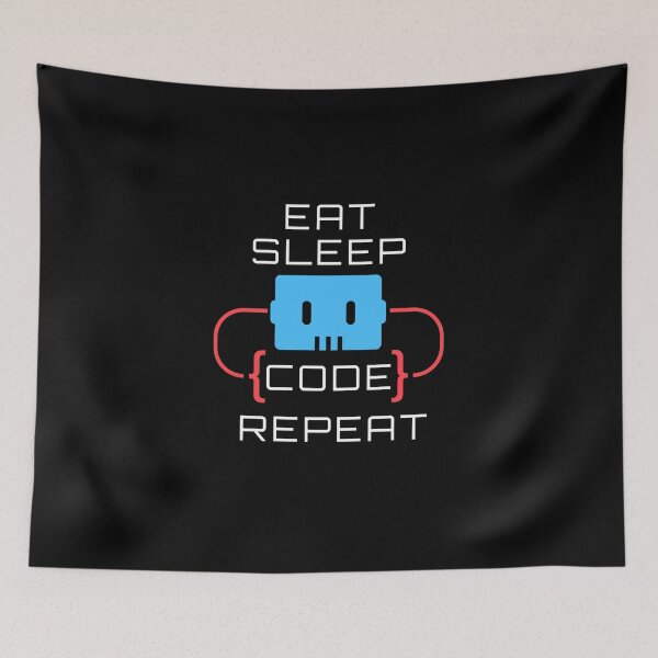 Item preview, Eat Sleep Code Repeat designed and sold by sketchypages.