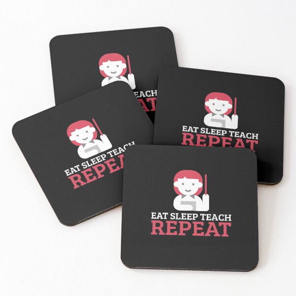Item preview, Eat Sleep Teach Repeat designed and sold by sketchypages.