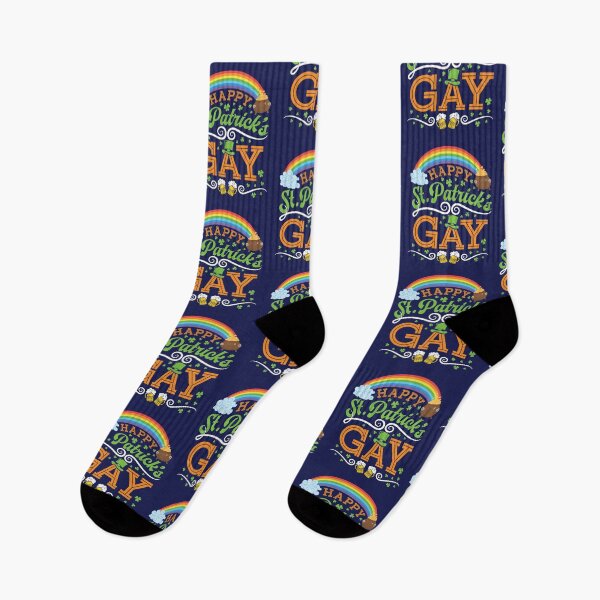 Item preview, Happy St. Patrick's Gay LGBTQ Pride Rainbow Saint Patrick's Day designed and sold by jaygo.