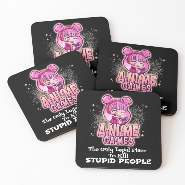 Item preview, Anime Games The Only Legal Place To Kill Stupid People - cute anime girl designed and sold by MyFreakyWorld.
