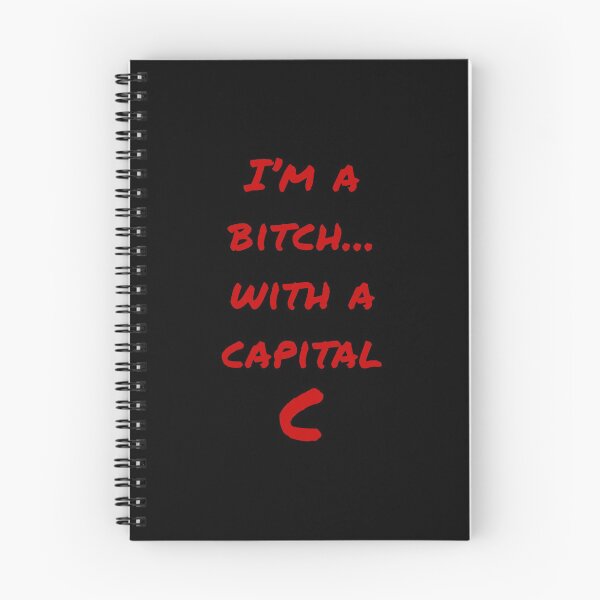 Item preview, I'm a bitch with a capital C (Red-Black) - designed and sold by Printerially.