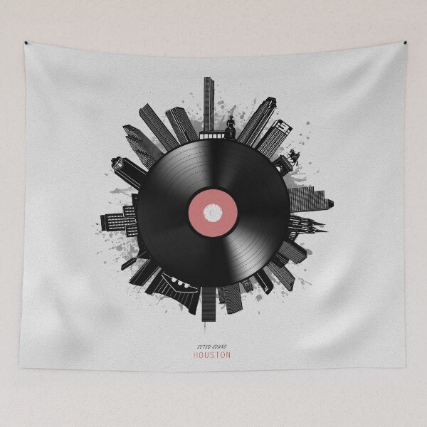 Item preview, houston skyline vinyl designed and sold by BekimART2.