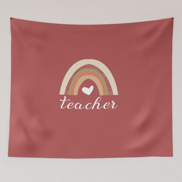 Item preview, Cute Rainbow teacher T-shirt designed and sold by FunnyDSN.