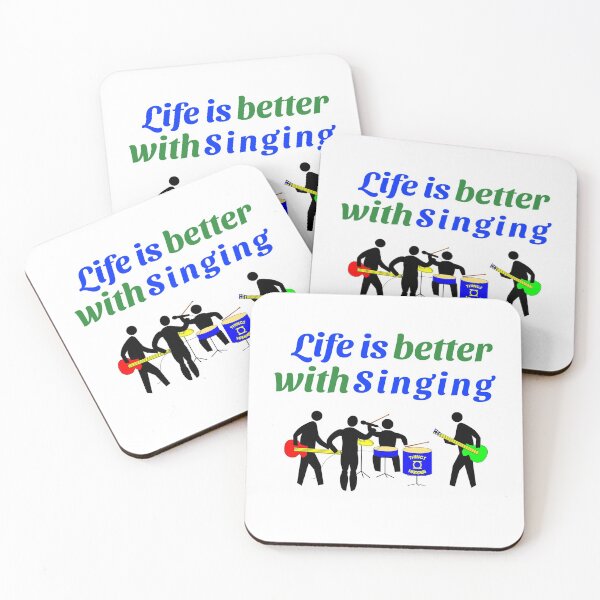 Item preview, Life is better with singing  (band) designed and sold by Fit & Fun  Gallery.