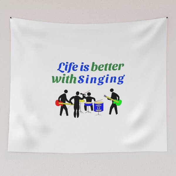 Item preview, Life is better with singing  (band) designed and sold by Fit & Fun  Gallery.