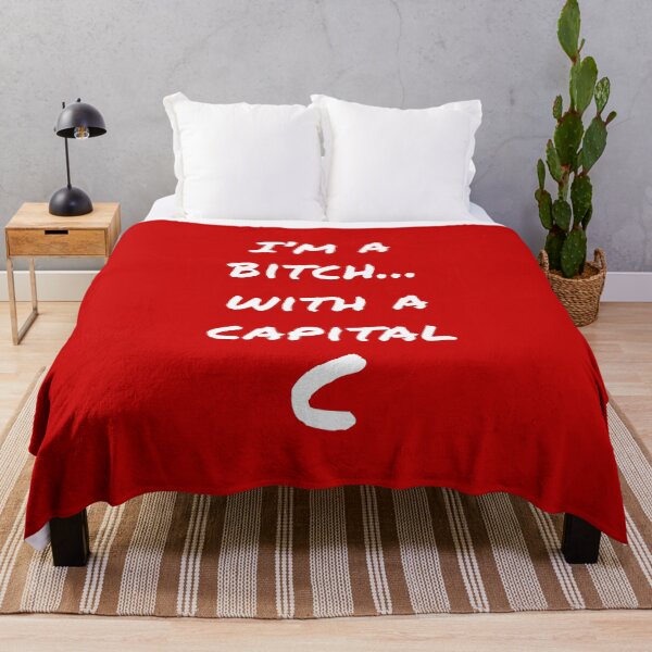 Item preview, I'm a bitch with a capital C (White-Red) - designed and sold by Printerially.