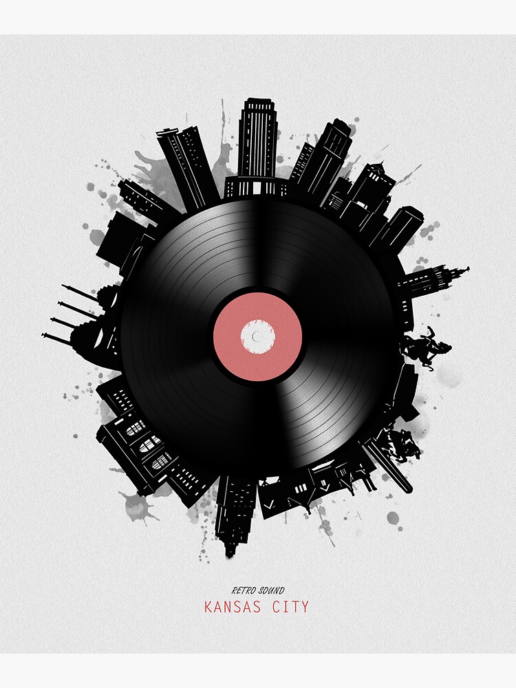 "kansas city skyline vinyl" Sticker for Sale by BekimART2 Redbubble