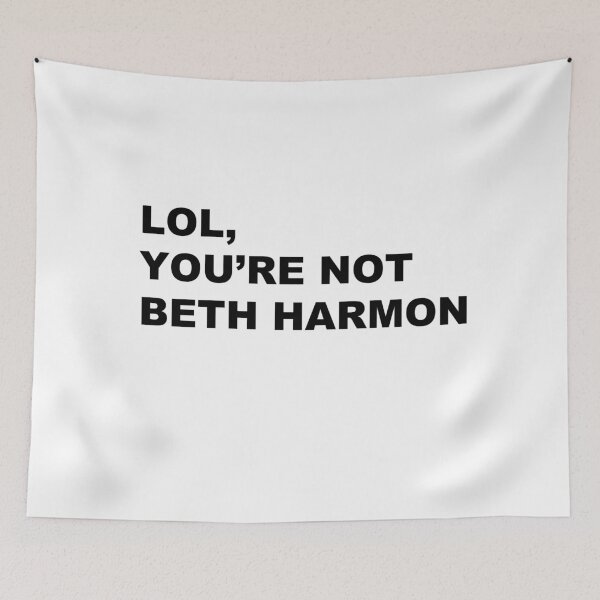 Item preview, lol you're not beth harmon queen's gambit designed and sold by lovely-lyrics.