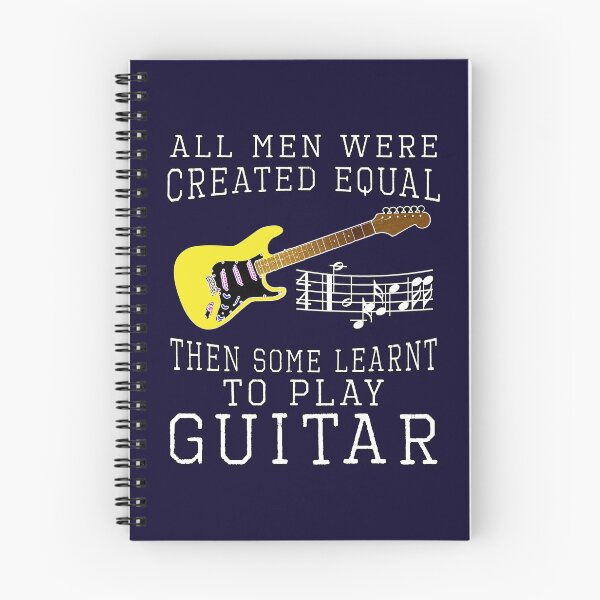 Item preview, all men were created equal then some learnt to play guitar designed and sold by Feline Rockstars.