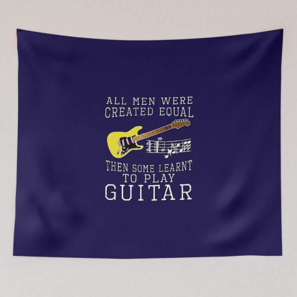 Item preview, all men were created equal then some learnt to play guitar designed and sold by Feline Rockstars.