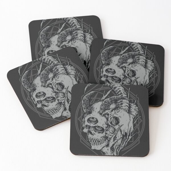 Item preview, Occult Satanic Baphomet Skull Satan Gothic designed and sold by MarvaDiaz.