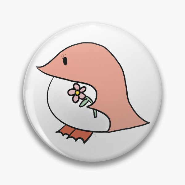 Item preview, Peach penguin in springtime  designed and sold by HolguinArt.