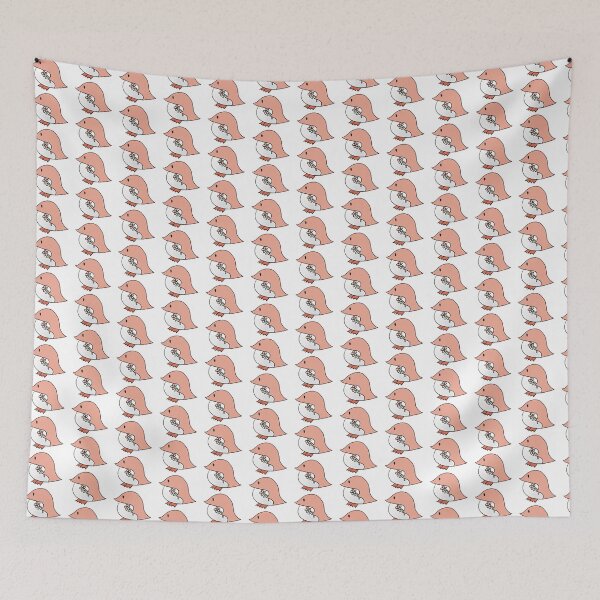 Item preview, Peach penguin in springtime  designed and sold by HolguinArt.