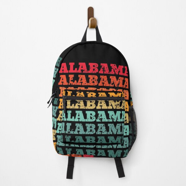 Item preview, Alabama - repeated retro vintage sunset colors with a distressed design effect designed and sold by Rhu Creations.
