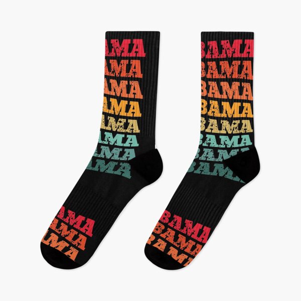 Item preview, Alabama - repeated retro vintage sunset colors with a distressed design effect designed and sold by Rhu Creations.