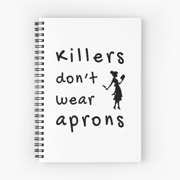 Item preview, Killers don't wear aprons (Black-White) - designed and sold by Printerially.