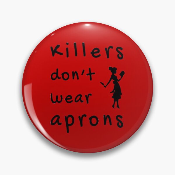 Item preview, Killers don't wear aprons (Black-Red) - designed and sold by Printerially.