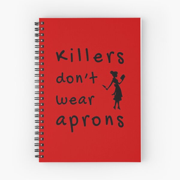 Item preview, Killers don't wear aprons (Black-Red) - designed and sold by Printerially.
