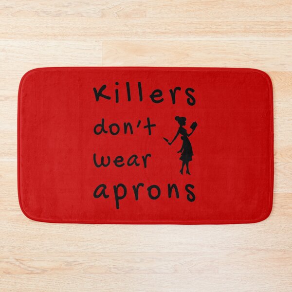 Item preview, Killers don't wear aprons (Black-Red) - designed and sold by Printerially.