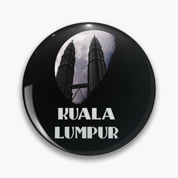 Artikelvorschau, Kuala Lumpur Zwillingstürme Mond Silhouette entworfen und verkauft von Quooki.