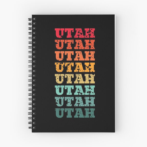 Item preview, Utah - repeated retro vintage sunset colors with a distressed design effect designed and sold by Rhu Creations.