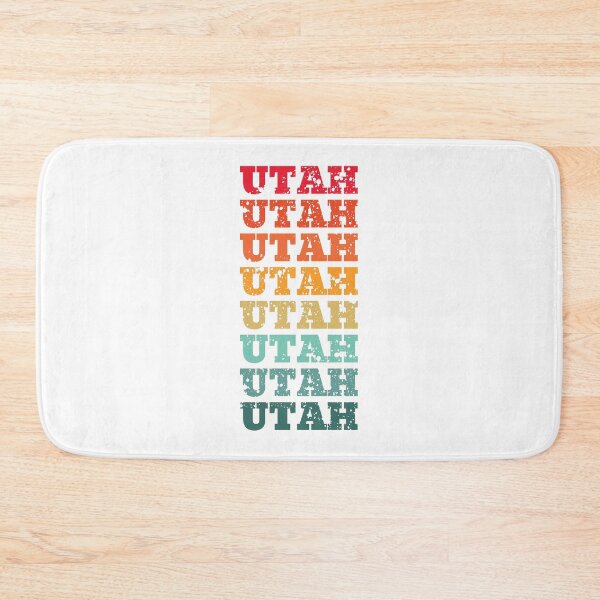 Item preview, Utah - repeated retro vintage sunset colors with a distressed design effect designed and sold by Rhu Creations.