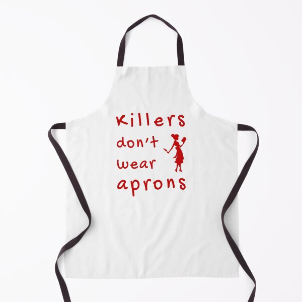 Item preview, Killers don't wear aprons (Red-White) - designed and sold by Printerially.