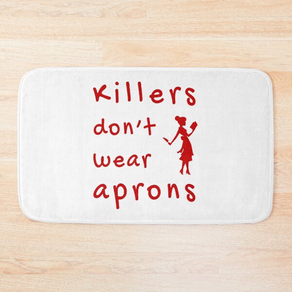 Item preview, Killers don't wear aprons (Red-White) - designed and sold by Printerially.