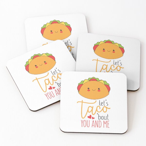 Item preview, let's taco 'bout you and me funny food valentines day designed and sold by happinestSHOP.