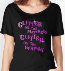 Rosa Glitter Loose Fit T-Shirt