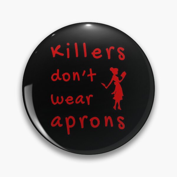 Item preview, Killers don't wear aprons (Red-Black) - designed and sold by Printerially.