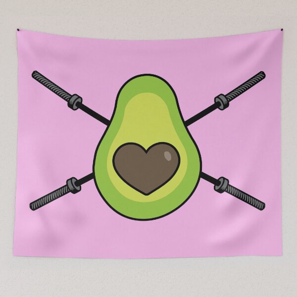 Item preview, Barbell Avocado  designed and sold by HorseFly Ranch.