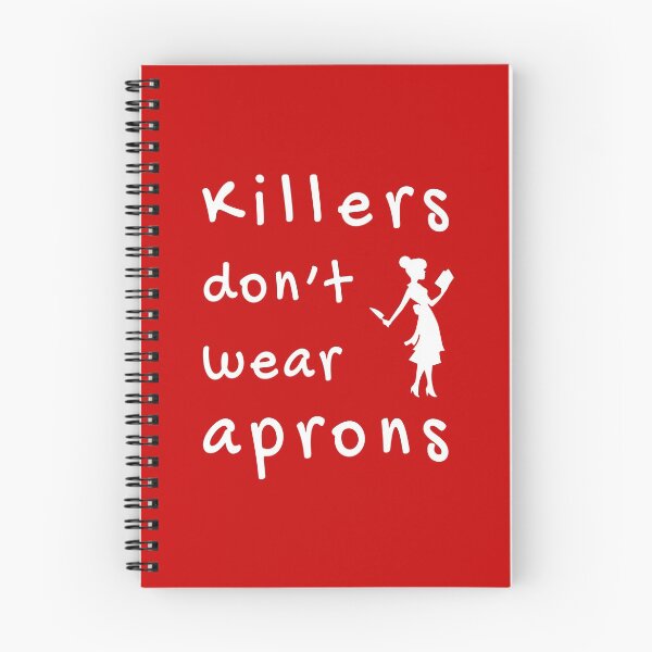 Item preview, Killers don't wear aprons (White-Red) - designed and sold by Printerially.