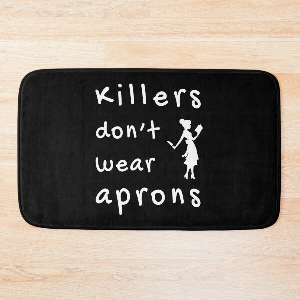Item preview, Killers don't wear aprons (White-Black) - designed and sold by Printerially.