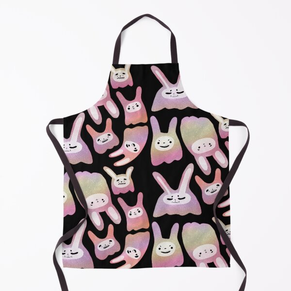 Item preview, Bunny Rabbit Ghosts - Cute Pink and Orange Cartoon designed and sold by TheRainbowRoom.