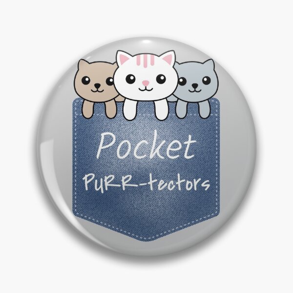 Item preview, Cute Denim Kitten Pocket Purr-tectors  designed and sold by Zurickdesigns.