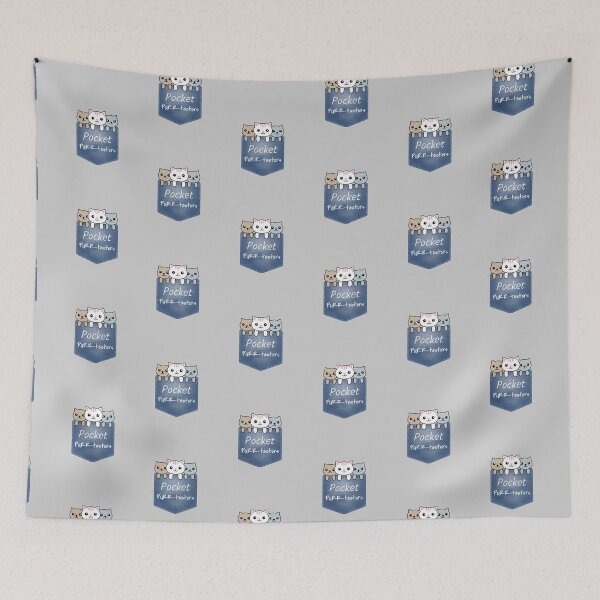 Item preview, Cute Denim Kitten Pocket Purr-tectors  designed and sold by Zurickdesigns.