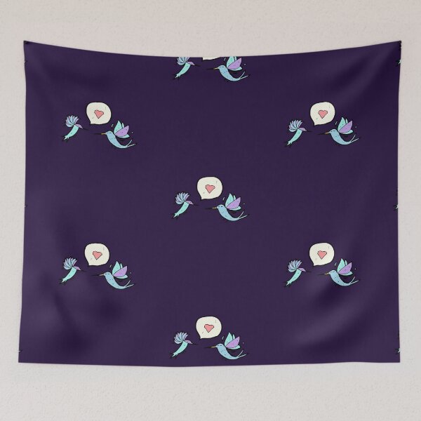 Item preview, hummingbirds in love birds designed and sold by TheWaterBirds.