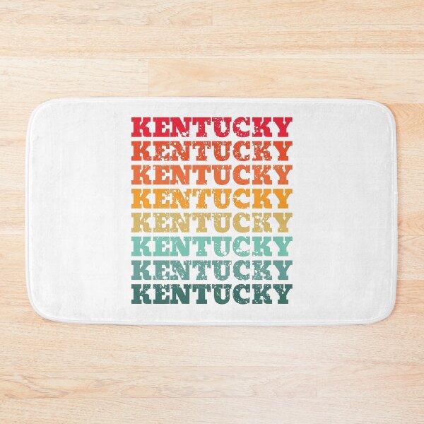 Item preview, Kentucky - repeated retro vintage sunset colors with a distressed design effect designed and sold by Rhu Creations.