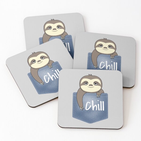 Item preview, Chill Sloth in a Denim Pocket designed and sold by Zurickdesigns.