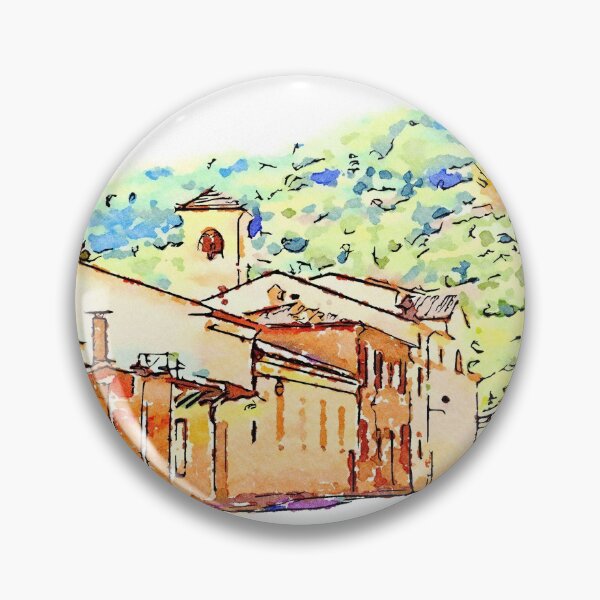 Item preview, Fognano: glimpse with church designed and sold by Giuseppe Cocco.