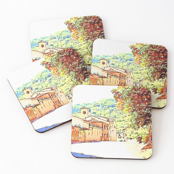 Item preview, Fognano: glimpse with church designed and sold by Giuseppe Cocco.