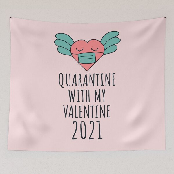 Item preview, Quarantine with my valentine 2021 gift for valentine in quarantine designed and sold by JokeGysen.