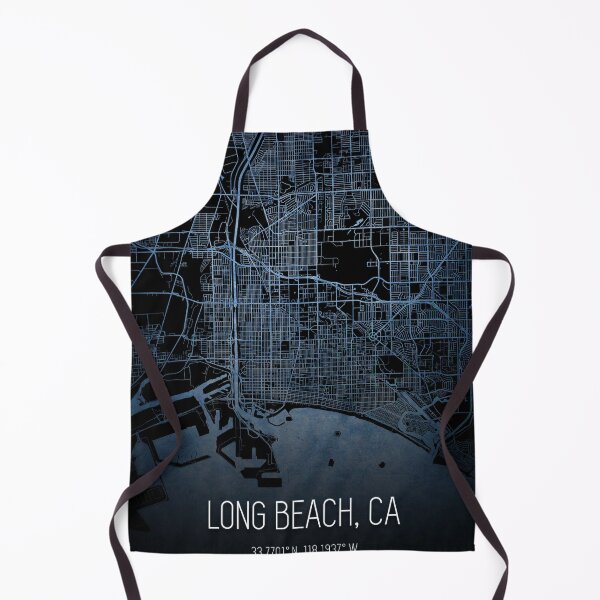 Item preview, Long Beach California City Map designed and sold by onyxember.