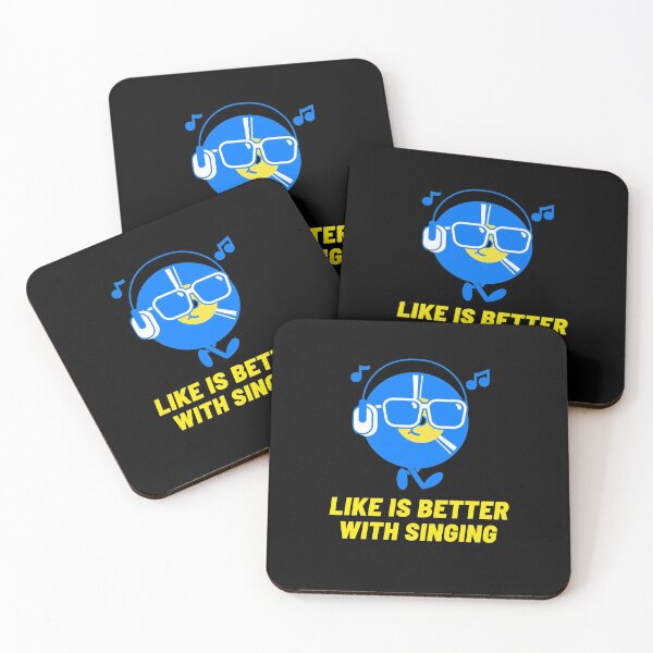Item preview, Copy of Life is better with singing  (blue emoji) designed and sold by Fit & Fun  Gallery.