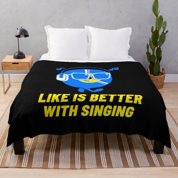 Item preview, Copy of Life is better with singing  (blue emoji) designed and sold by Fit & Fun  Gallery.